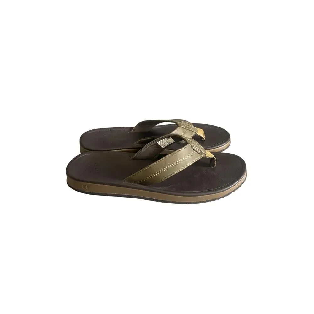Reef Men’s Journeyer Brown Cushion Flip Flop Sandals Size-10
